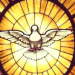 holy spirit stained glass window